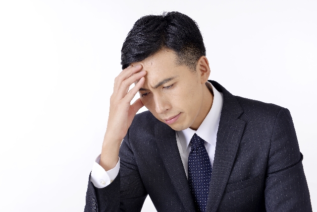 ストレスを抱えた男性